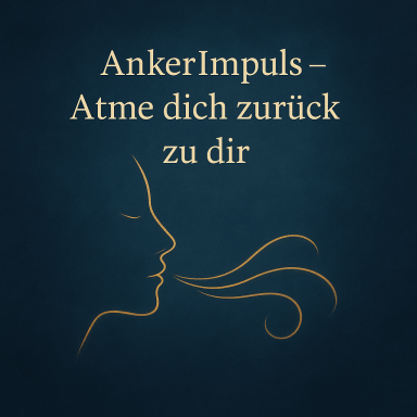 AnkerImpuls – Atme dich zurück zu dir Symbol für bewusste Atmung und innere Ruhe im AnkerImpuls „Atme dich zurück zu dir“.